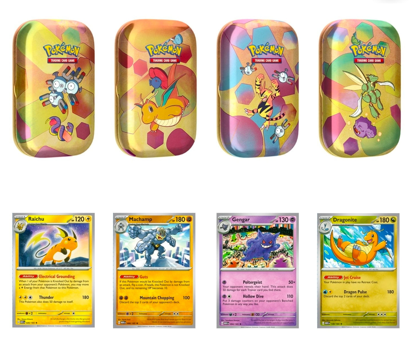 151: 4 Mini Tins + 4 Promo Cards Bundle