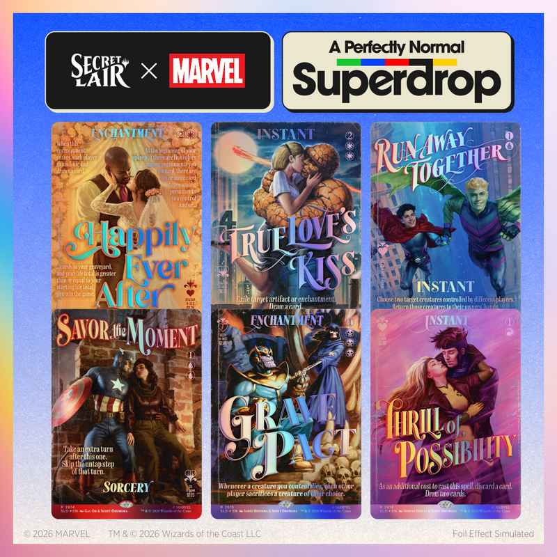 Secret Lair x Marvel: True Believers in Love Foil Edition (Sealed)