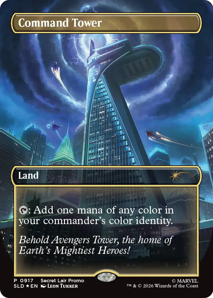 Secret Lair x Marvel: Avengers Tower Command Tower (Foil Promo)