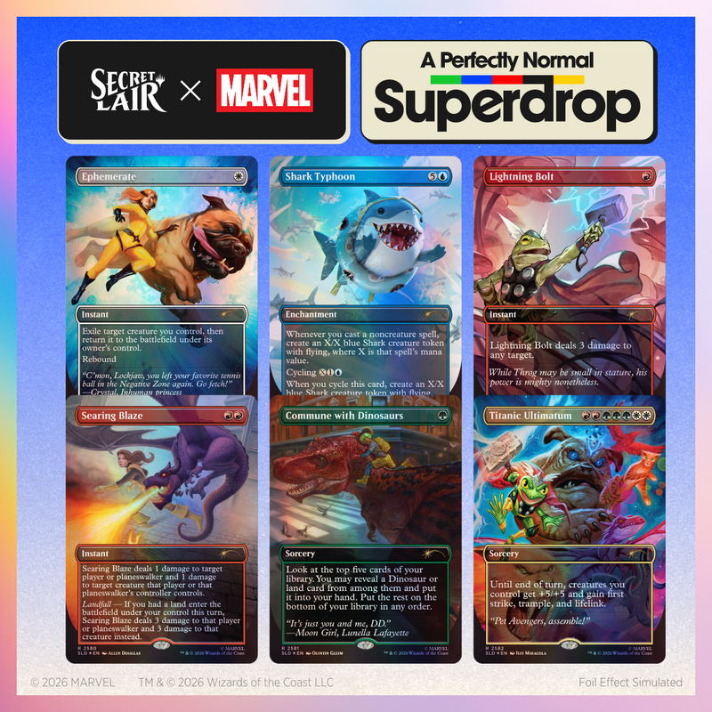 Secret Lair x Marvel: Earth's Mightiest Pets Foil Edition (Sealed)