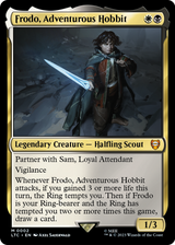 Frodo, Adventurous Hobbit & Sam, Loyal Attendant - Food and Fellowship commander