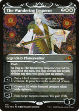 The Wandering Emperor (Showcase Foil Etched) - Kamigawa: Neon Dynasty top hit