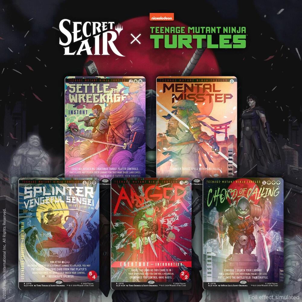 Secret Lair Drop: Secret Lair x Teenage Mutant Ninja Turtles: The Last Ronin***RIPPED LIVE***