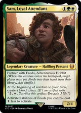 Frodo, Adventurous Hobbit & Sam, Loyal Attendant - Food and Fellowship commander