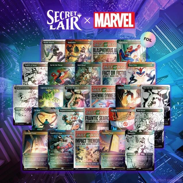 Secret Lair x Marvel's Spider-Man: The Foil Web-Slinger Bundle
