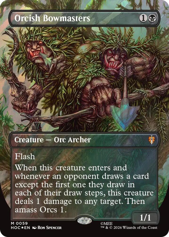 Orcish Bowmasters Borderless Surge Foil