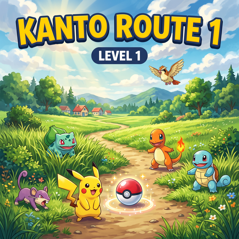 Trainer Journey: Kanto Route 1 Wheel