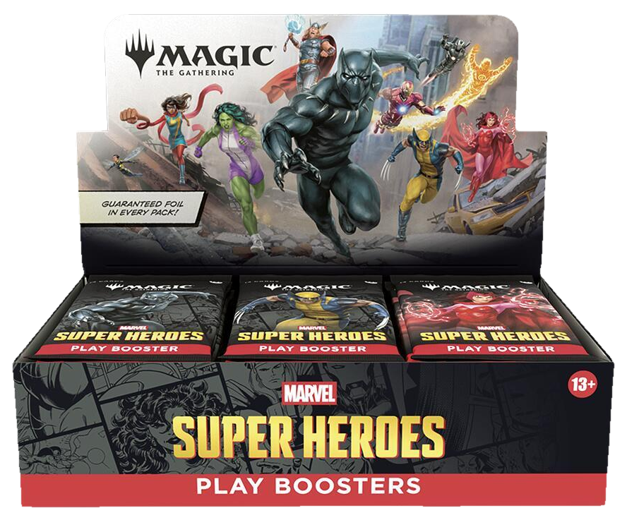 Marvel Super Heroes Play Booster Display