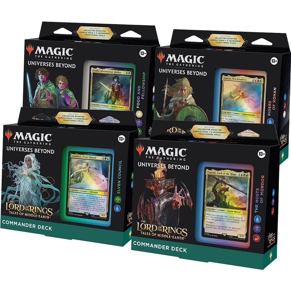 -SEALED CASE- The Lord of the Rings: Tales of Middle-earth Commander Decks [Set of 4] ***shipped sealed***