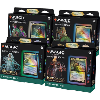 -SEALED CASE- The Lord of the Rings: Tales of Middle-earth Commander Decks [Set of 4] ***shipped sealed***