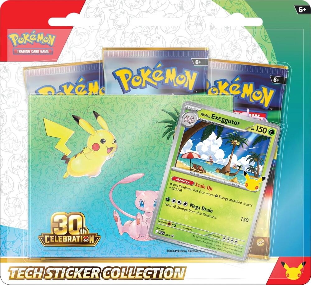 30th Celebration Tech Sticker Collection — Alolan Exeggutor